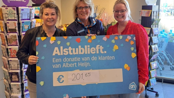 Statiegeldactie AH levert € 201,65 op voor basisschool De Rietlanden