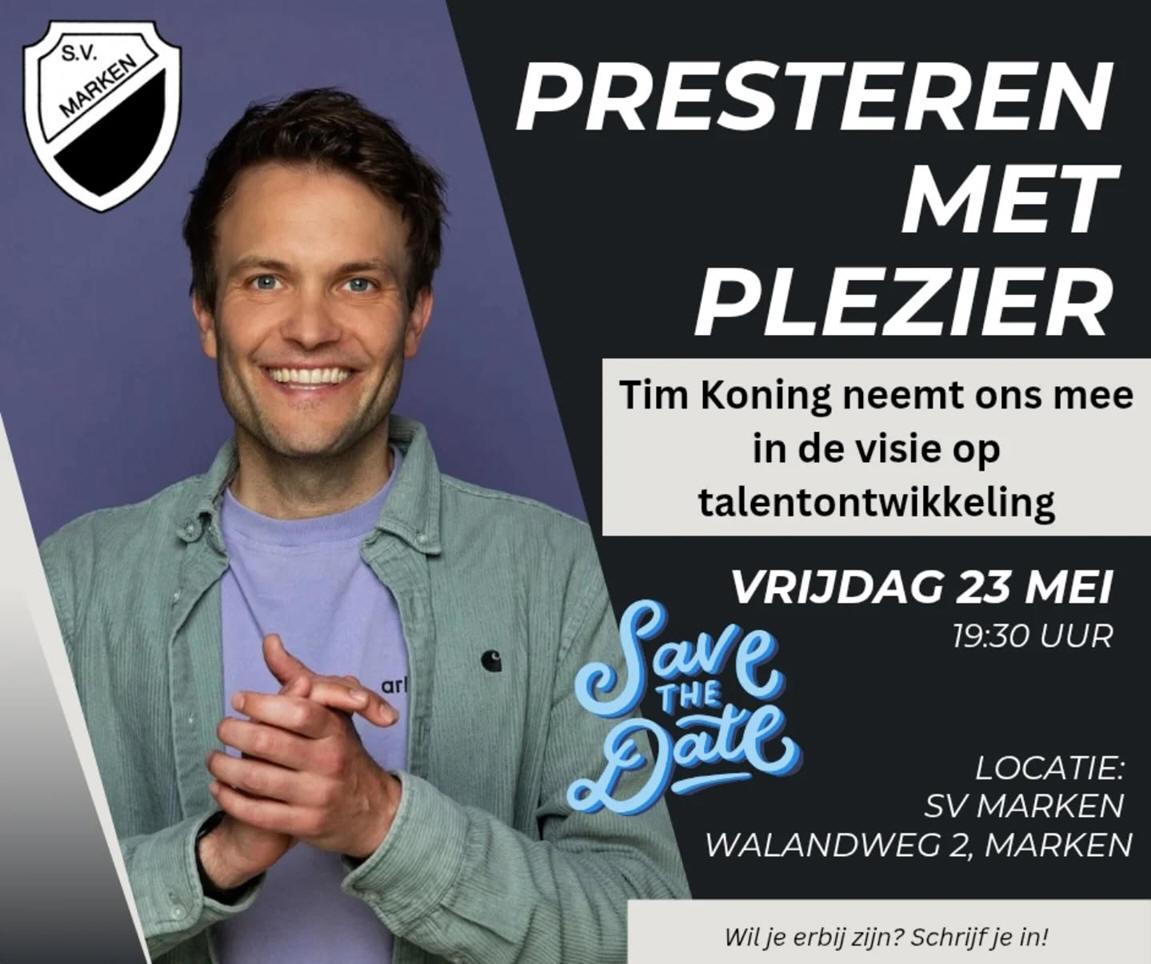 'Presteren met Plezier" door Tim Koning