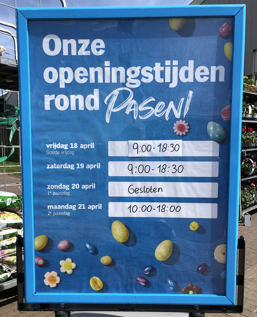 Openingstijden Albert Heijn Marken rond Pasen