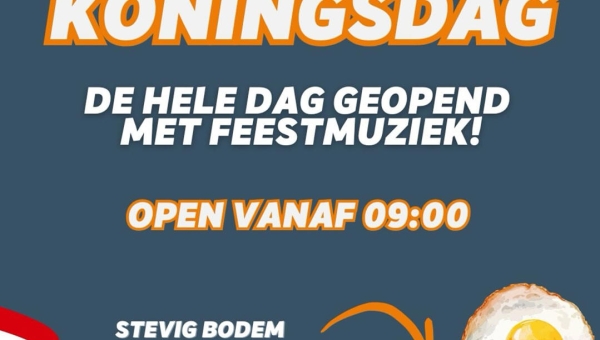 Koningsdag bij De Visscher: De hele dag geopend met feestmuziek!