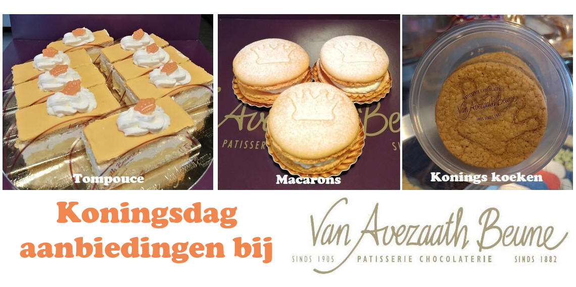 Koningsdag aanbiedingen bij Van Avezaath Beune