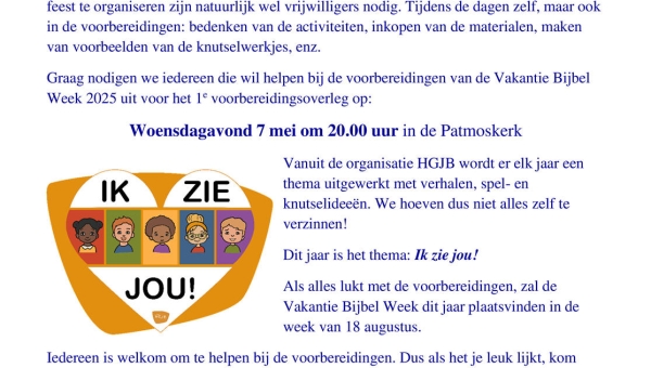 Vakantie Bijbel Week 2025 ?!?