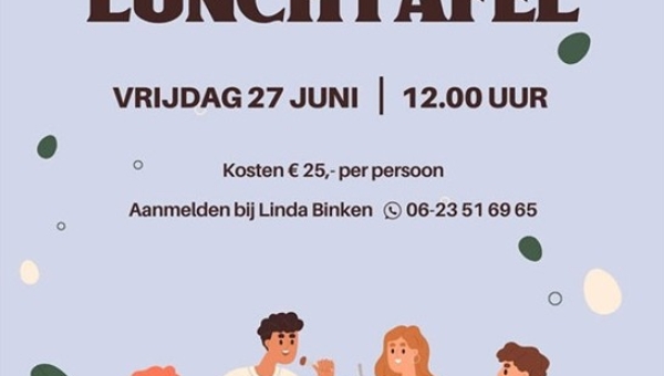 Open Lunchtafel tijdens de Marker Havenfeesten