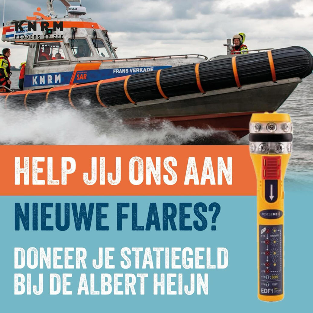 Doneer uw statiegeld van AH en steun KNRM Marken