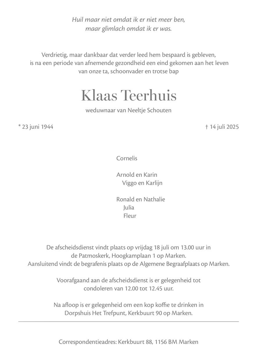 Klaas Teerhuis 2