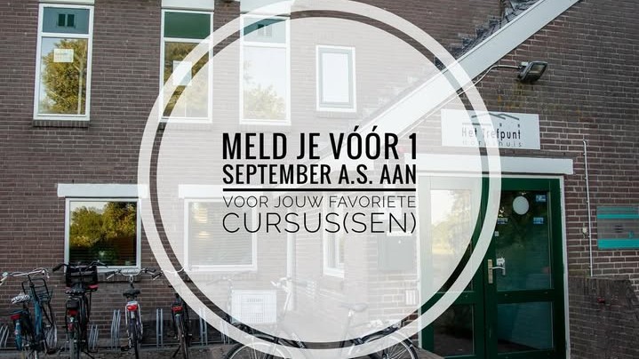 De laatste maand is ingegaan om je online aan te melden voor onze cursussen