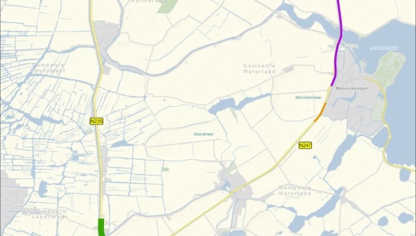 Wegafsluitingen op de N247 in september en oktober