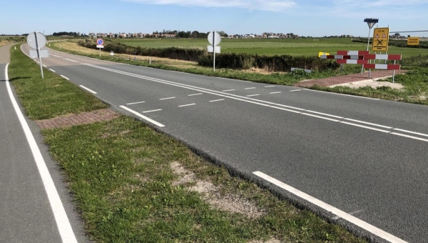 Werkzaamheden N518 bij het Kruis