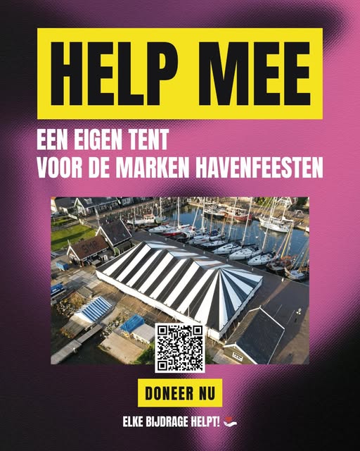 Een eigen tent voor de marker havenfeesten!