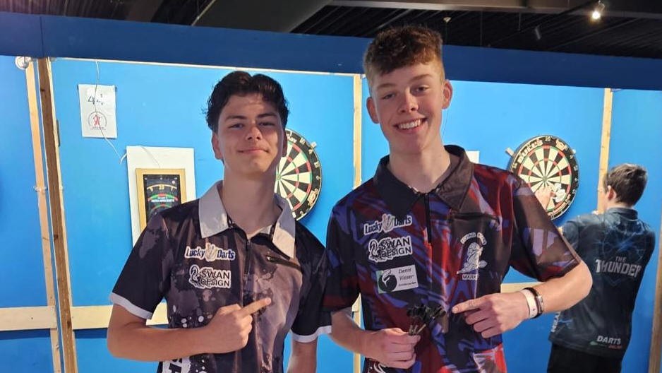 Ryan Schipper &amp; Ramses Hermus op de Dutch Open Darts in Assen
